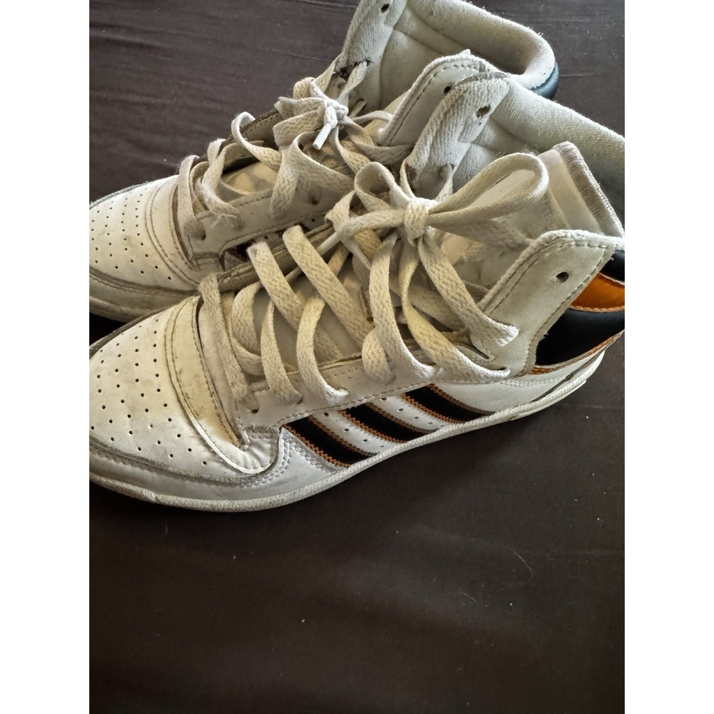 Adidas Women's 6 Top Ten RB Womens Training Sneakers White Orange Black EUC SB18